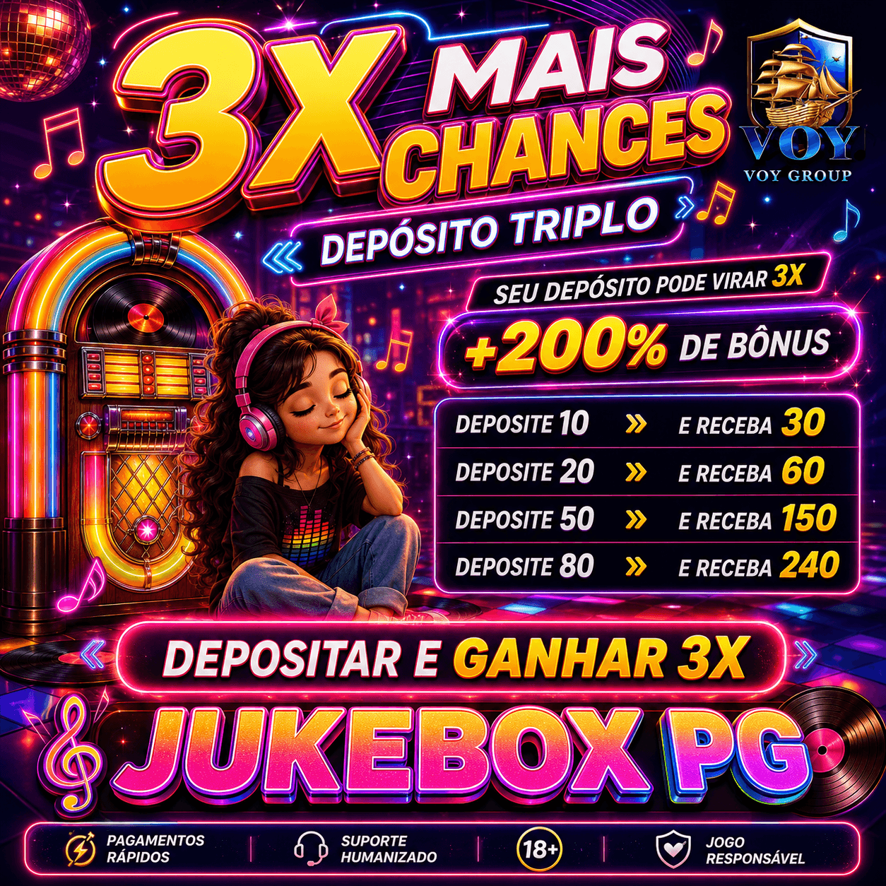 ✨ Voy Jukeboxpg - DEPOSITO 3X