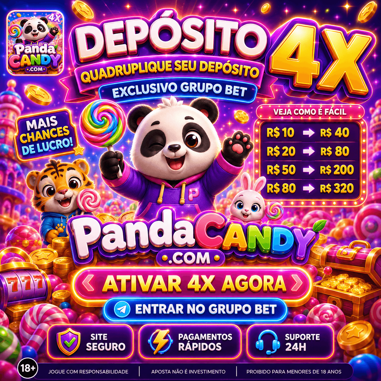 ✨ Pandacandy - DEPOSITO 4X