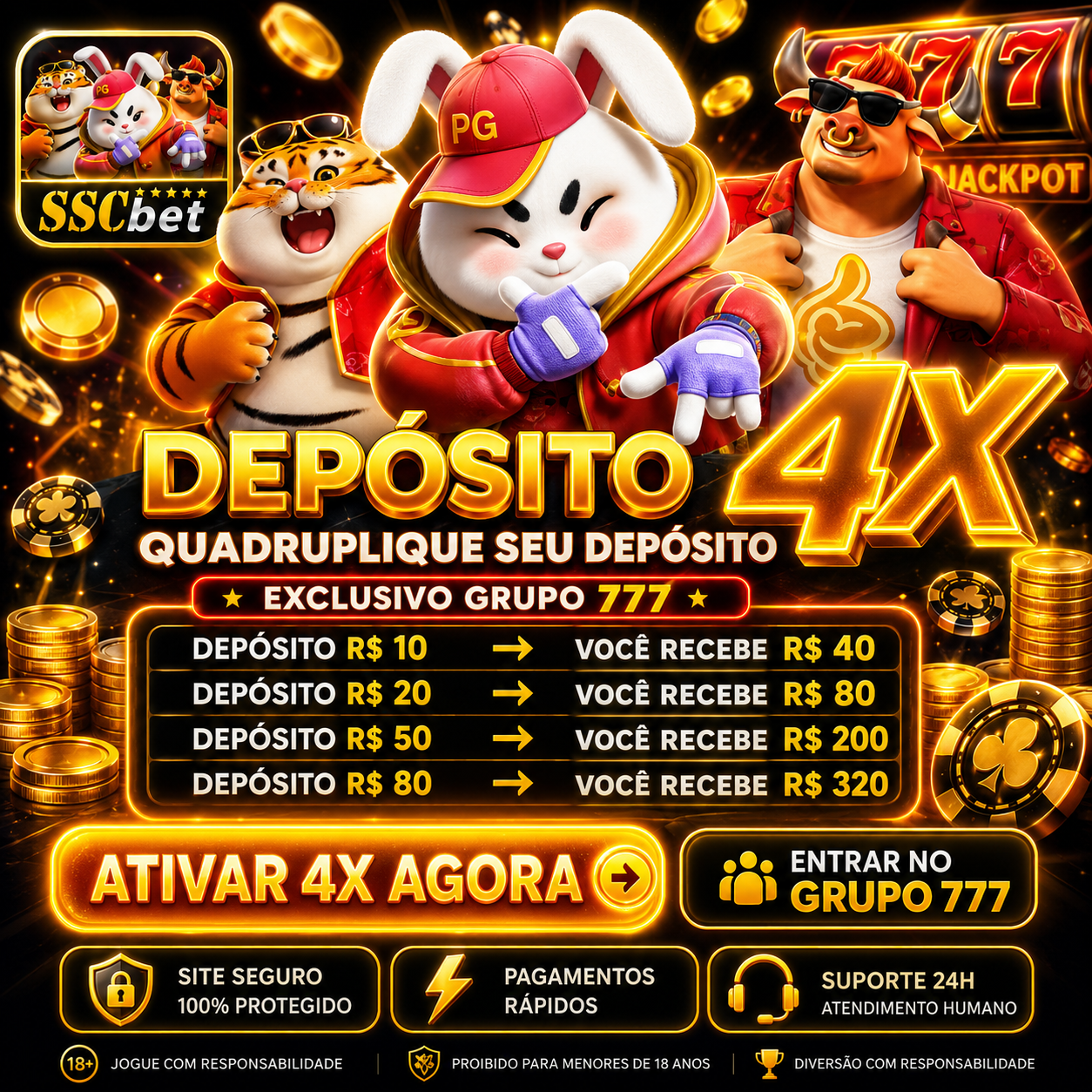 ✨ Sscbet1 - DEPOSITO 4X