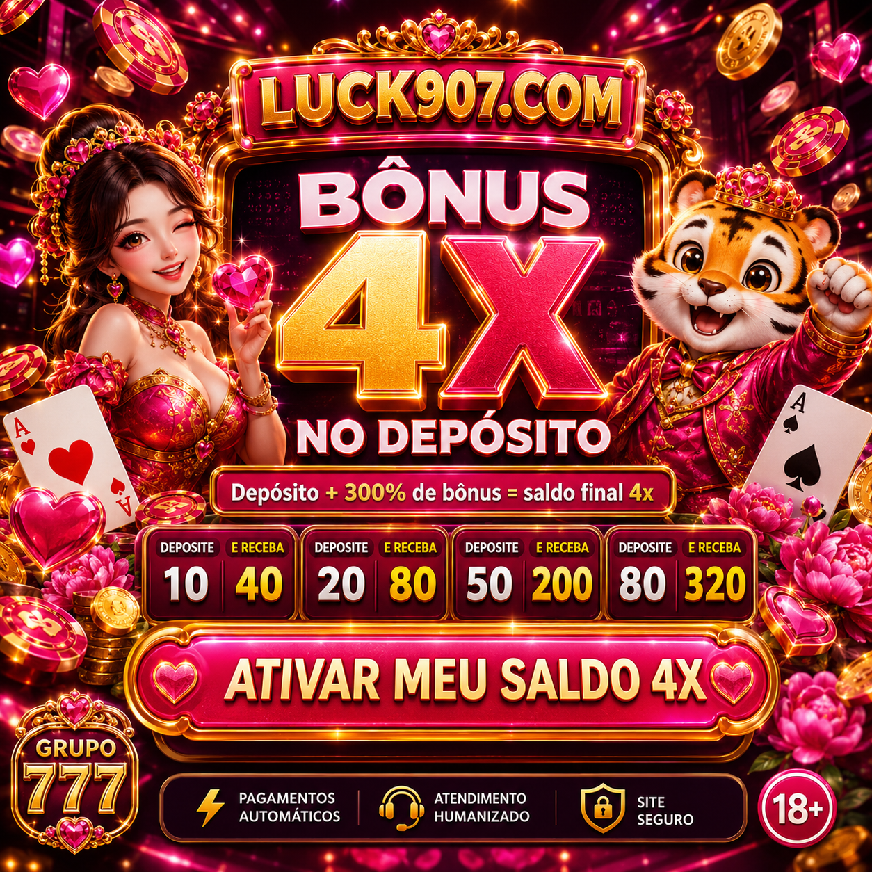 ✨ Luck907 - DEPOSITO 4X