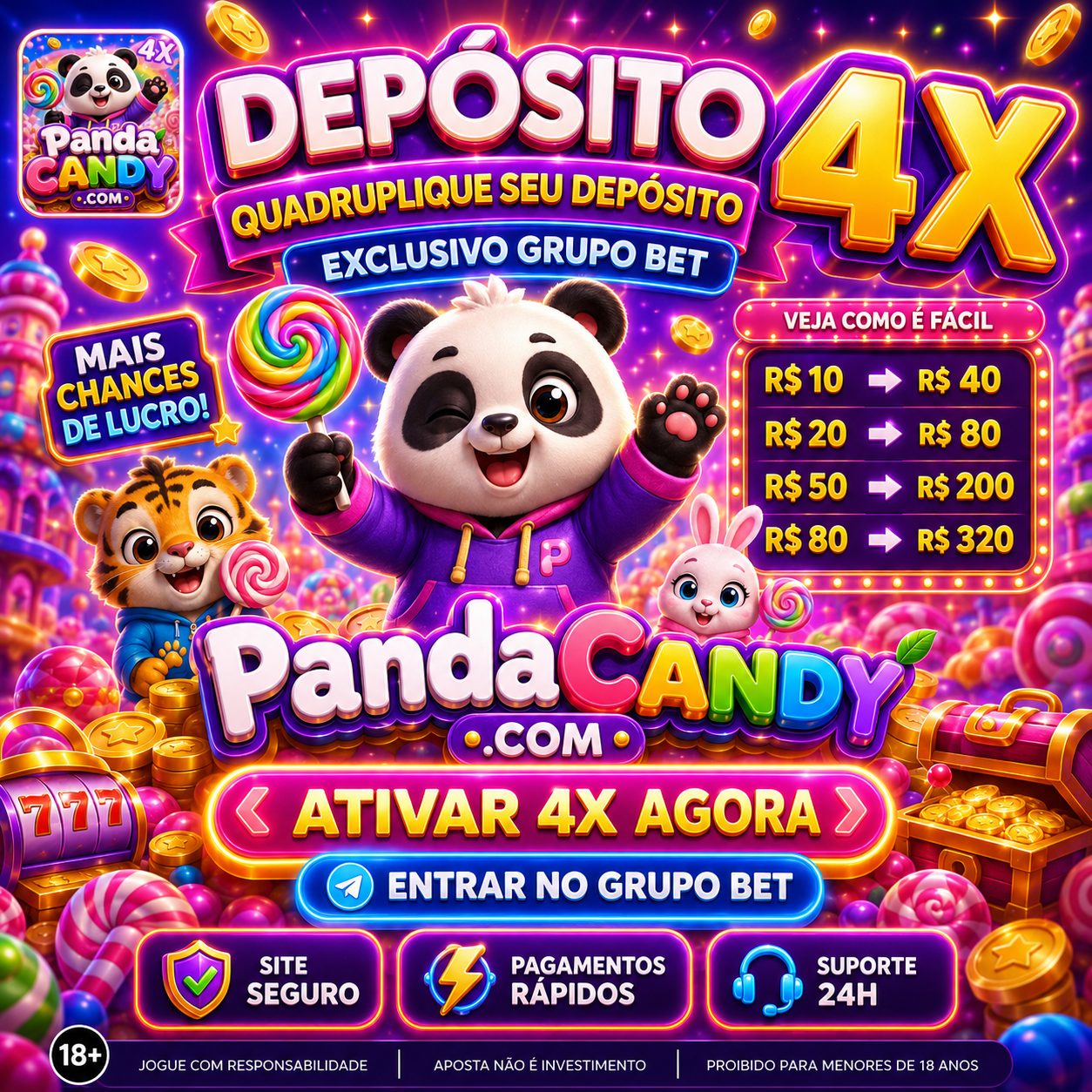 ✨ Pandacandy - DEPOSITO 4X