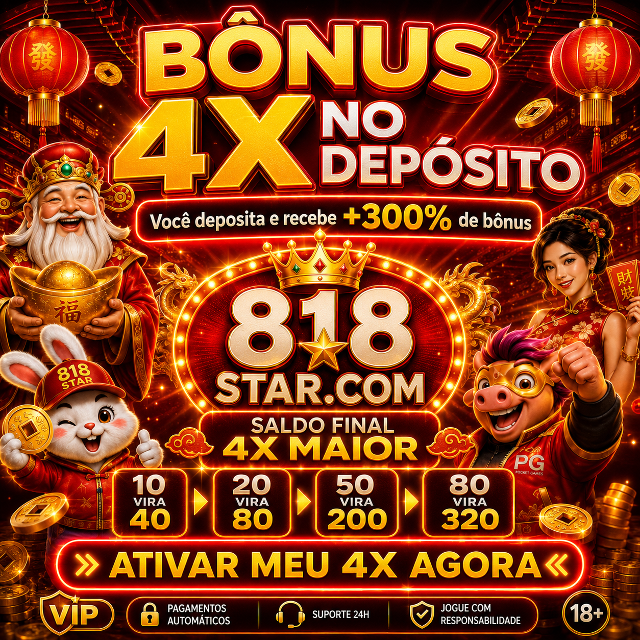 ✨ 818star - DEPOSITO 4X