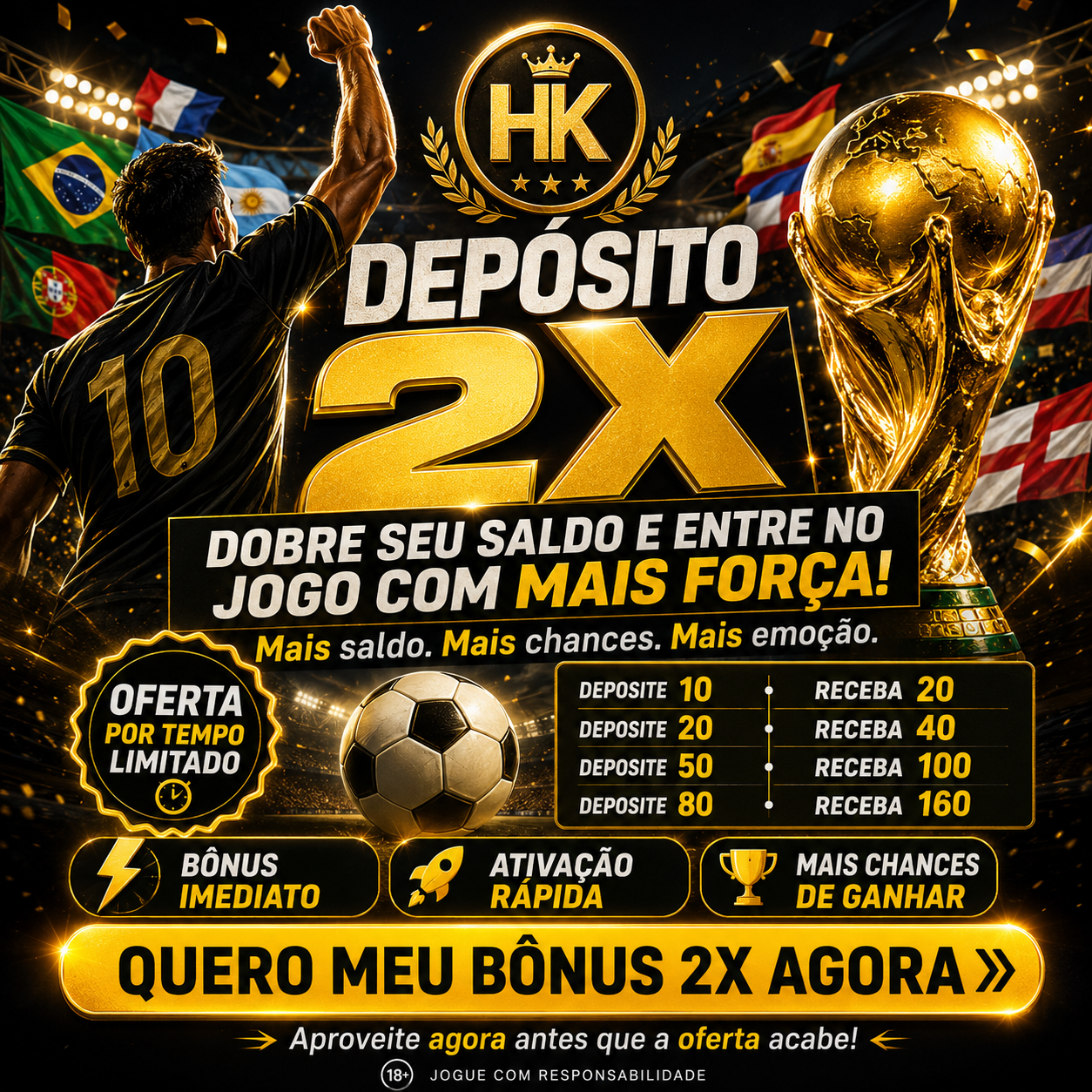 ✨ World Cup2026 - 80% SALARIO E DEPOSITO 2X