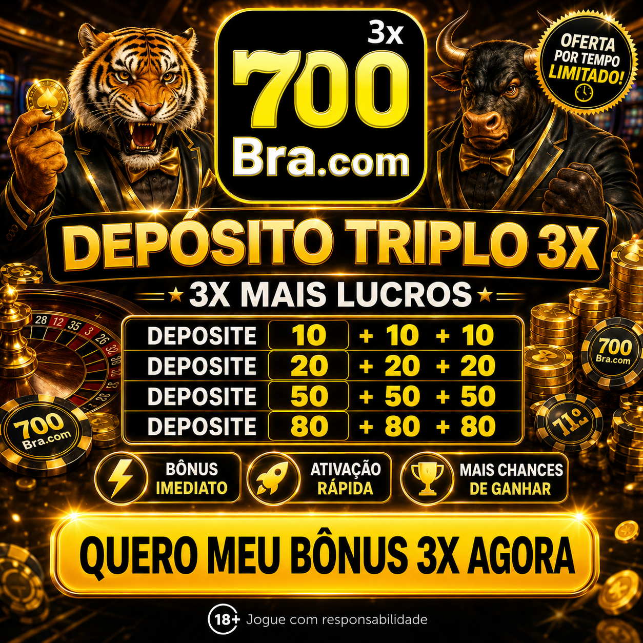 ✨ 700bra3 - DEPOSITO 3X
