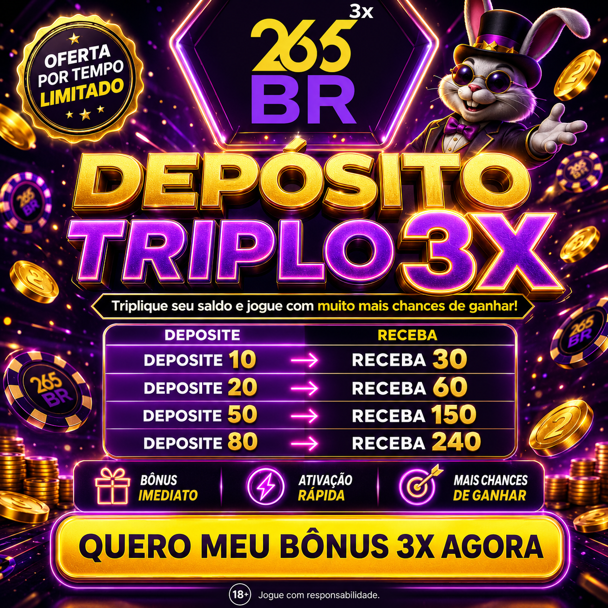 ✨ 265br1 - DEPOSITO 3X